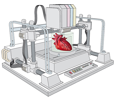 дизайн будущего принтера для печати биологических кардиопротезов
